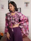 Amoha Trendz C4006  Printed And Embroidered Work Indo Western Bulk Orders In India